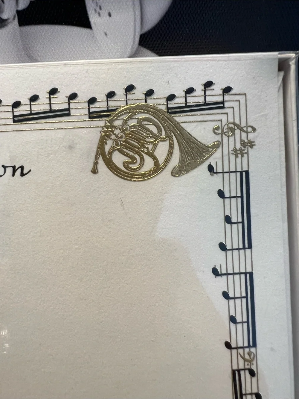 A Celebration Invitation Cards - Gold and Cream - Unbranded
